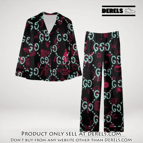 Trending luxury gc satin pajama set pjs1065 dr3444305